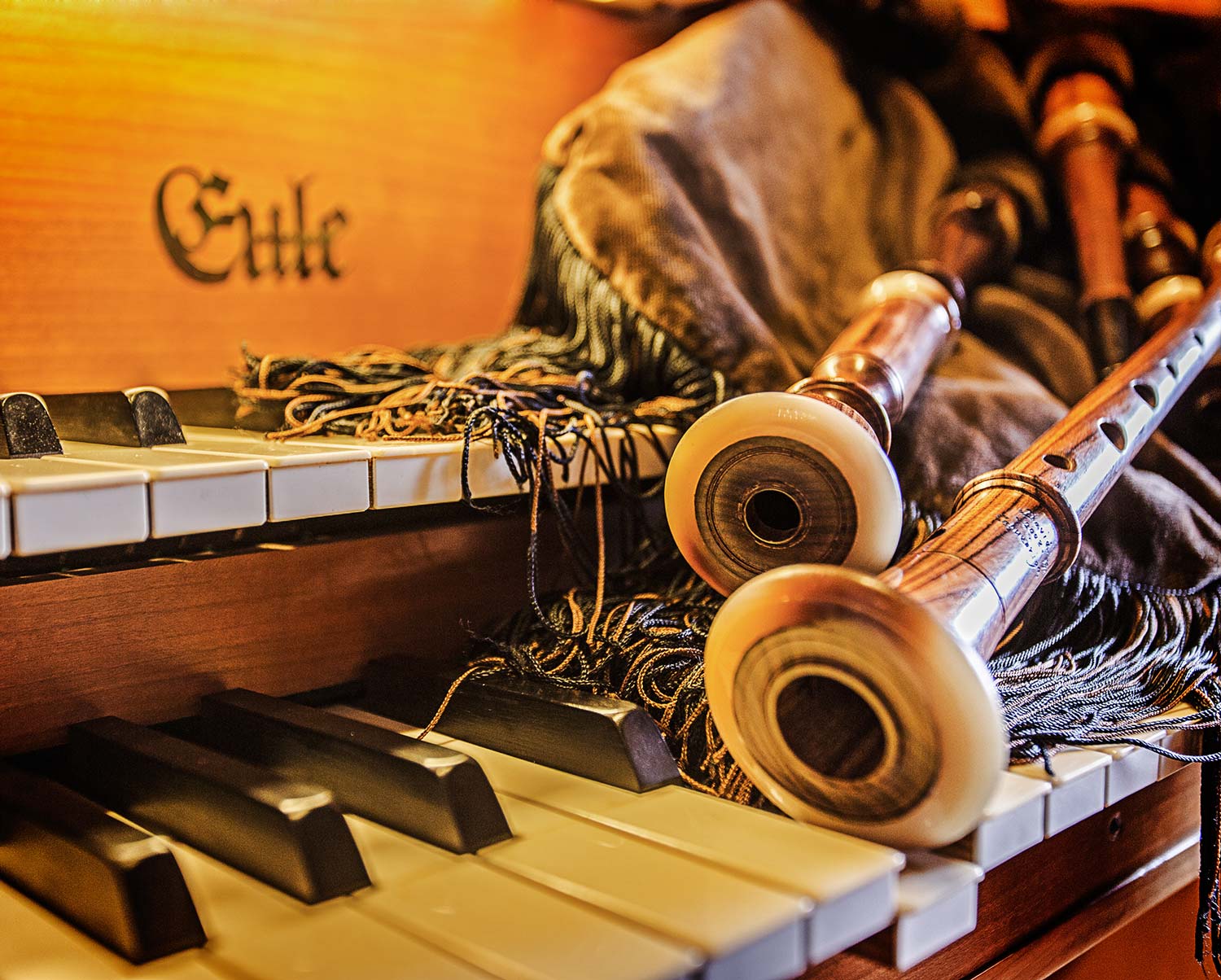Duett Livemusik Orgel und Dudelsack